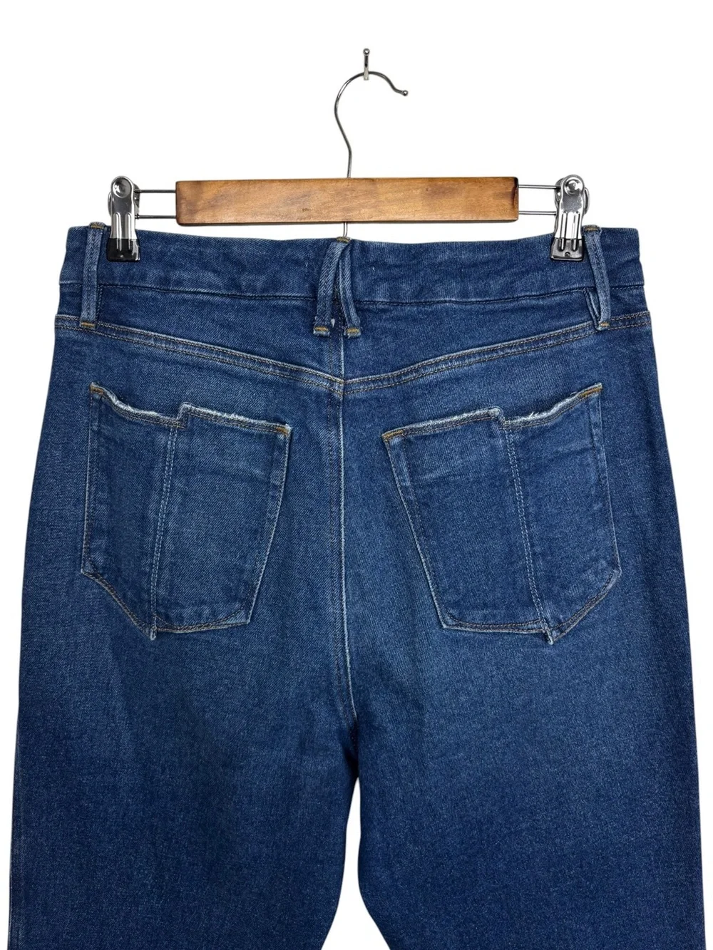 Good American Good Curve Split Pocket High Rise Straight Jeans Size 10 / 30